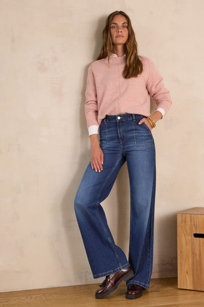 Picture of ALESS WIDE-LEG JEANS IN DENIM